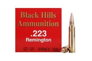 Black Hills Ammunition .223 Remington 62 gr Barnes TSX - Box of 50